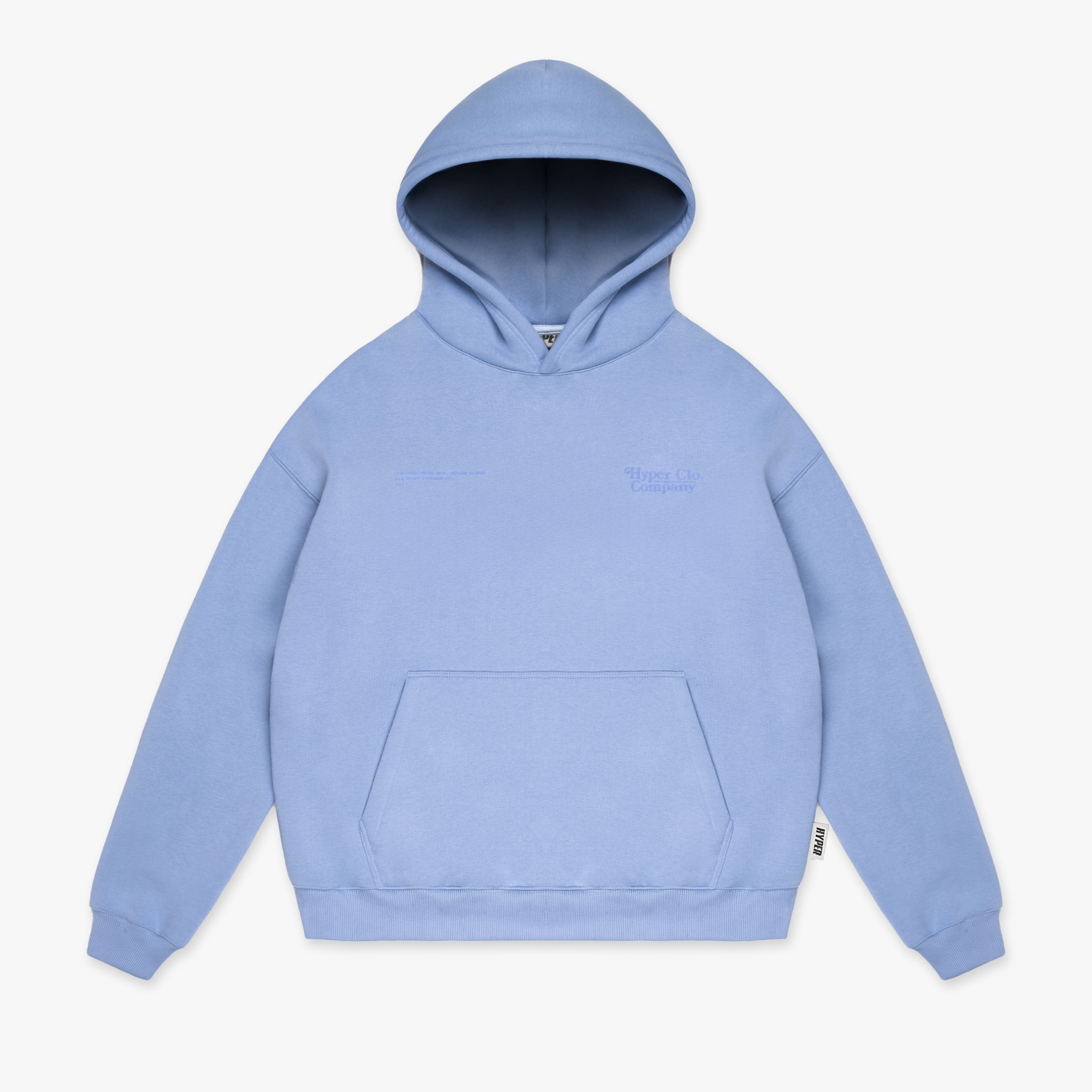 BLUE MINIMAL HYPER HOODIE